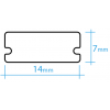 Regleta mini con 12 leds 4500K